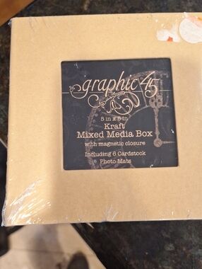 Kraft Mixed Media Box - 5 x 5 in